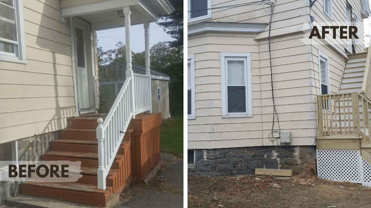 Before back porch renovation